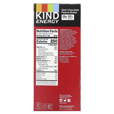 Zwykle bary, energia, ciemno czekoladowa masło orzechowe, 12 barów, 2,1 uncji (60 g) każdy Zwykle bary, energia, ciemno czekoladowa masło orzechowe, 12 barów, 2,1 uncji (60 g) każdy