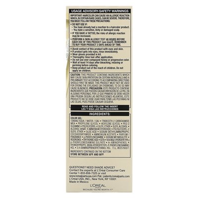 L'Oréal, Preference Superior, Luminous, Fade Fadeing Kolor, 4 ciemnobrązowy, 1 Zastosowanie