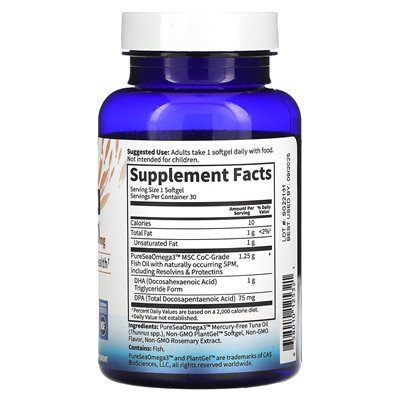 Garden of Life, Dr sformułował DHA Plus DPA, Citrus, 1000 mg, 30 miękkich
