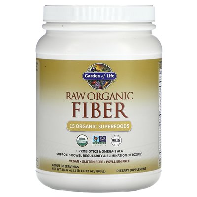 Garden of Life, Raw Organic Fibre, 1 funt, 12,32 uncji