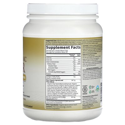Garden of Life, Raw Organic Fibre, 1 funt, 12,32 uncji