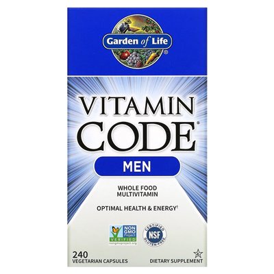 Garden of Life, Vitamin Code, Whole Food Multivitamin for Men, 240 kapsułek roślinnych Garden of Life, Vitamin Code, Whole Food Multivitamin for Men, 240 kapsułek roślinnych