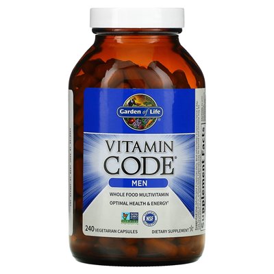 Garden of Life, Vitamin Code, Whole Food Multivitamin for Men, 240 kapsułek roślinnych Garden of Life, Vitamin Code, Whole Food Multivitamin for Men, 240 kapsułek roślinnych