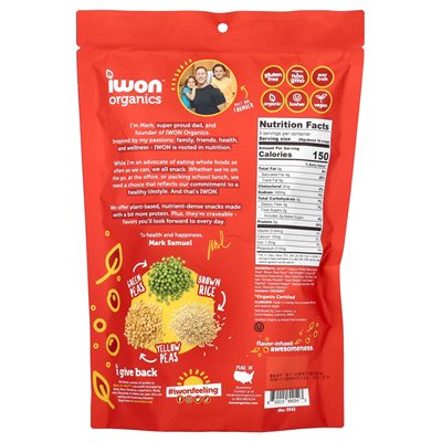 Iwon Organics, weiße Chips, Barbecue, 3 oz (85 g)