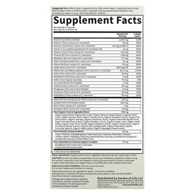 Garden of Life, Vitamin Code, 50 & Smarter Men, Vollwert-Multivitamin, 120 vegetarische Kapseln