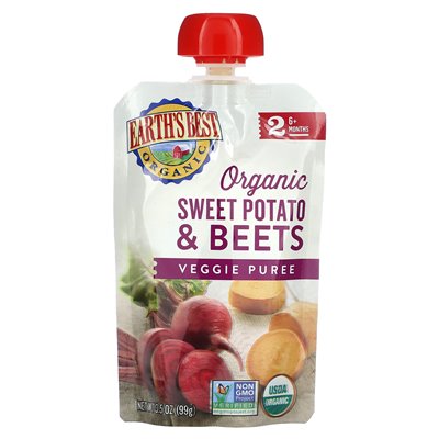 Najlepszy, organiczny puree wegetariański, 6+ miesięcy, słodkie ziemniaki i buraki, 3,5 uncji (99 g) Najlepszy, organiczny puree wegetariański, 6+ miesięcy, słodkie ziemniaki i buraki, 3,5 uncji (99 g)