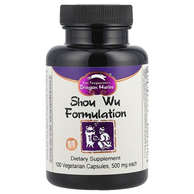 Smoka ziół, preparat Shou Wu, 500 mg, 100 kapsułek wegetariańskich