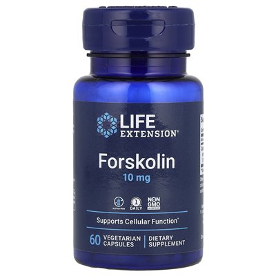 Life Extension, Forskolin, 10mg, 60 Vegetarian Capsules