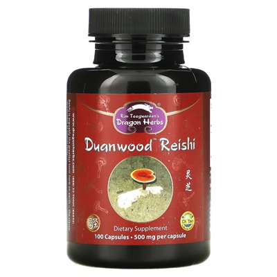 Dragon Herbs (Ron Teeguarden), Duanwood Reishi, 500 mg, 100 kapsułek Dragon Herbs (Ron Teeguarden), Duanwood Reishi, 500 mg, 100 kapsułek