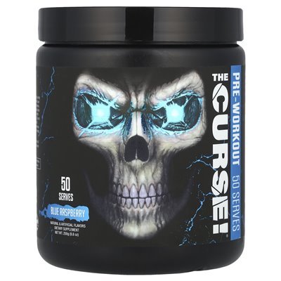 JNX Sports, The Curse! ® Pre-trening, Blue Raspberry, 8,8 uncji (250 g)