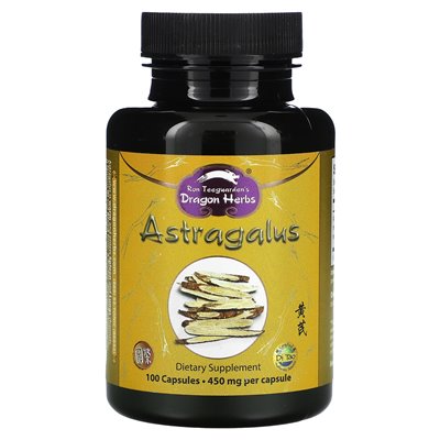 Zioła smokowe, Astragalus, 450 mg, 100 kapsułek