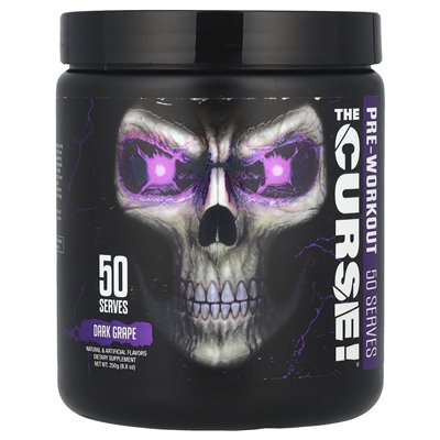 JNX Sports, The Curse! ® Pre-trening, Dark Grape, 8,8 uncji (250 g) JNX Sports, The Curse! ® Pre-trening, Dark Grape, 8,8 uncji (250 g)
