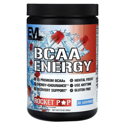 Evlution Nutrition, BCAA Energy, Rocket Pop, 9.9 oz (282 g) Evlution Nutrition, BCAA Energy, Rocket Pop, 9.9 oz (282 g)