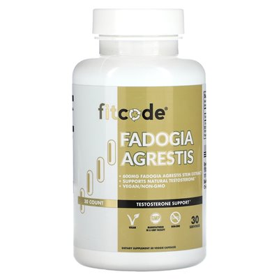 Fitcode, Fadogia agrestis, 600 mg, 30 liczba