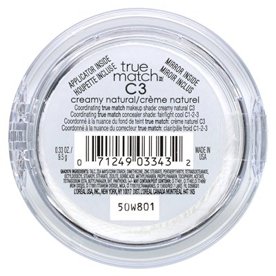 L'Oréal, True Match, Super Blendable Powder, C3 Creamy Natural, 0,33 Unzen (9,5 g)