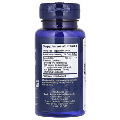 Life Extension, Curcumin Elite, Kurkuma-Extrakt, 30 vegetarische Kapseln
