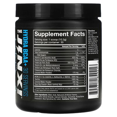 JNX Sports, The Jinx, Hydra BCAA+, Blue Raspberry, 10,8 uncji (309 g)