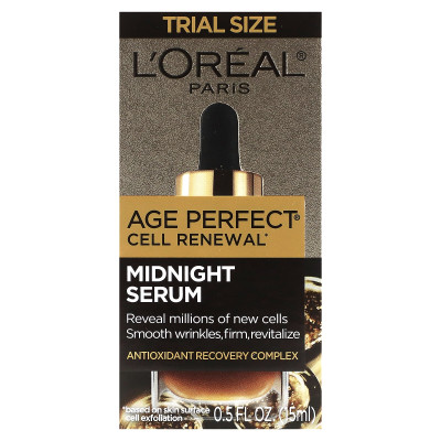 L'Oréal, Age Perfect Cell, Midnight Serum, Sample Size, 0.5 fl oz (15 ml)