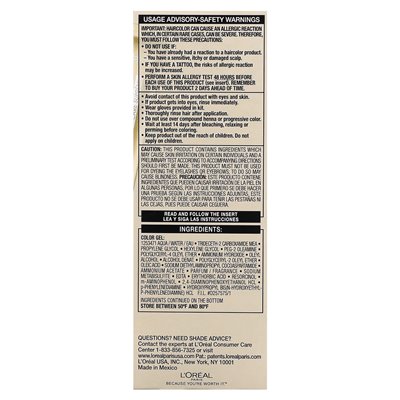 L'Oréal, Superior Preference, Luminous, Fade-Defying Color, 9 1/2 NB, Lightest Natural Blonde, 1 Application L'Oréal, Superior Preference, Luminous, Fade-Defying Color, 9 1/2 NB, Lightest Natural Blonde, 1 Application