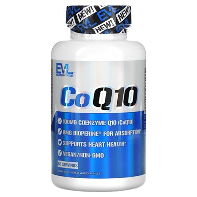 Evlution Nutrition, COQ10, 100 mg, 60 kapsułek wegetariańskich
