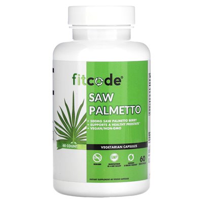 FitCode, Saw Palmetto, 500 mg, 60 kapsułek wegetariańskich