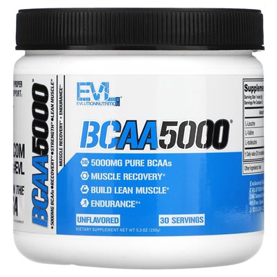 Evlution Nutrition, BCAA5000, Untested, 5.3 oz (150 g)