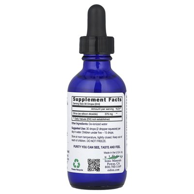 Minerały jonowe eidonu, krzemionka, koncentrat ciekłowy, 2 uncje (60 ml) Minerały jonowe eidonu, krzemionka, koncentrat ciekłowy, 2 uncje (60 ml)