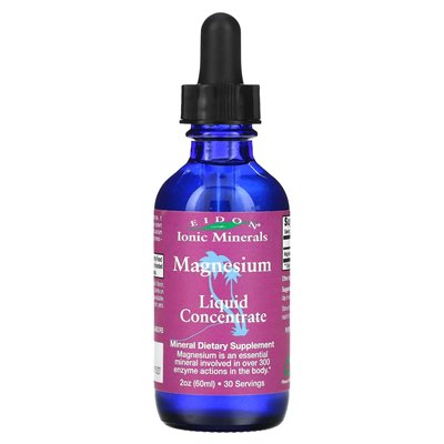 Eidon Ionic Minerals, Ionische Mineralien, Magnesium, Flüssigkonzentrat, 2 oz (60 ml)