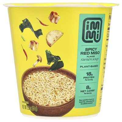 IMMI, CUP RAMEN-Suppe, würziges rotes Miso, 2 oz (59 g)