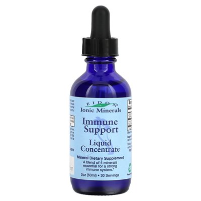 Eidon Ionic Minerals, Ionische Mineralien, Immununterstützung, Flüssigkonzentrat, 2 oz (60 ml)