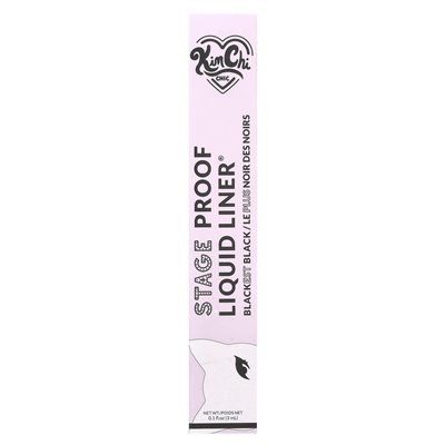 Kimchi Chic Beauty, Stage Proof Liquid Liner®, 02 Filzstiftpinsel, Schwärzestes Schwarz, 0,1 Fl Oz (3 ml)