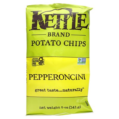 Kettle Foods, Chips, Pepperoncini, 5 uncji (141 g) Kettle Foods, Chips, Pepperoncini, 5 uncji (141 g)