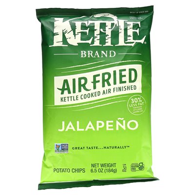 Kettle Foods, Air Smażone Chips, Jalapeño, 6,5 uncji (184 g)