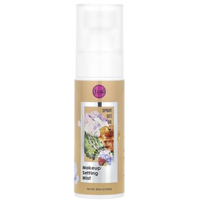 J.Cat Beauty, Spray, Set, Go, Make-up-Set-Nebel, Mattes Finish, Wild Flower, 2,028 oz (60 ml)
