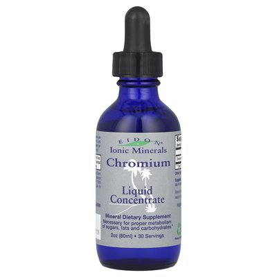 Minerały jonowe eidonu, chrom, koncentrat ciekłowy, 2 uncje (60 ml)