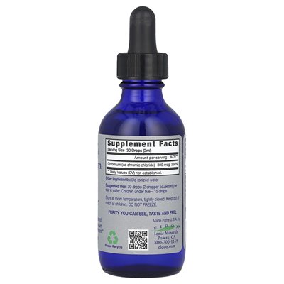 Minerały jonowe eidonu, chrom, koncentrat ciekłowy, 2 uncje (60 ml)