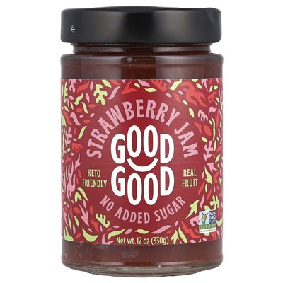 Dobry dobry, truskawkowy dżem, 12 uncji (330 g) Dobry dobry, truskawkowy dżem, 12 uncji (330 g)