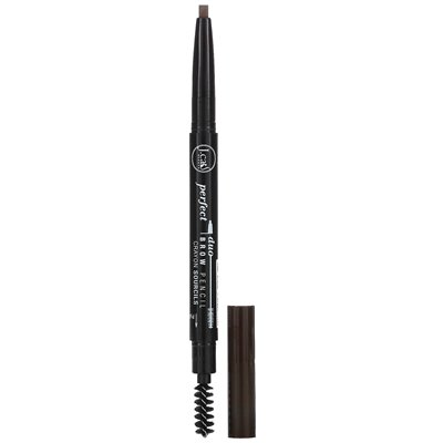 J.Cat Beauty, Perfect Duo Brow Pencil, BDP107 Dunkelbraun, 0,009 Unzen (0,25 g)