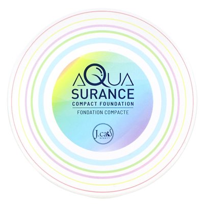 J.Cat Beauty, Aquasurance Compact Foundation, ACF101 Ivory, 0,31 uncji (9 g) J.Cat Beauty, Aquasurance Compact Foundation, ACF101 Ivory, 0,31 uncji (9 g)