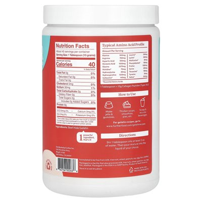 Further Food, Grass-Fed Gelatin, Unflappable, 15.87 oz (450 g)