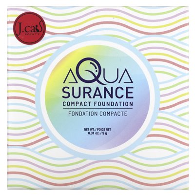 J.Cat Beauty, Aquasurance Compact Foundation, ACF102 Natural, 0,31 Unzen (9 g)