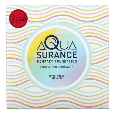 J.Cat Beauty, Aquasurance Compact Foundation, ACF101A Buff, 0,31 Unzen (9 g)