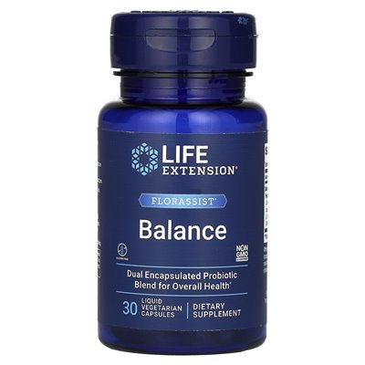 Life Extension, Florassysta, Balance, 30 flüssige vegetarische Kapseln