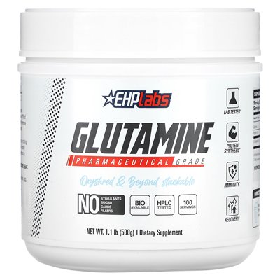 EHPlabs, Glutamine, 1.1 lb (500 g) EHPlabs, Glutamine, 1.1 lb (500 g)