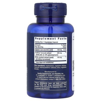 Life Extension, Optimized Broccoli & Myrosinase, 30 Vegetarian Capsules