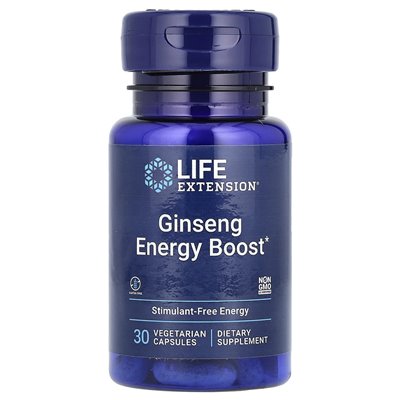 Life Extension, Ginseng Energy Boost, 30 Vegetarian Capsules