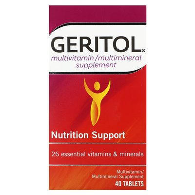 Geritol, suplement multiwitaminowy/multimineralny, 40 tabletek Geritol, suplement multiwitaminowy/multimineralny, 40 tabletek