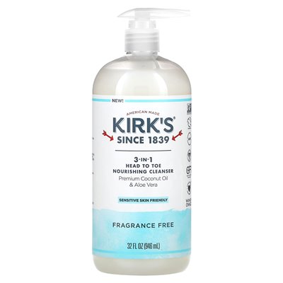 Kirk's, 3-w-1 na odżywianie odżywczego odżywczego, bez zapachu, 32 fl oz (946 ml)