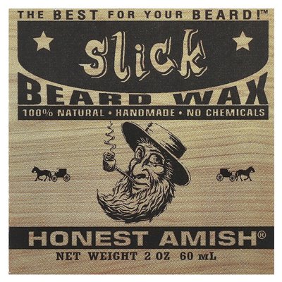 Uczciwa Amisza, Slick Beard Wax, 2 uncje (60 ml)