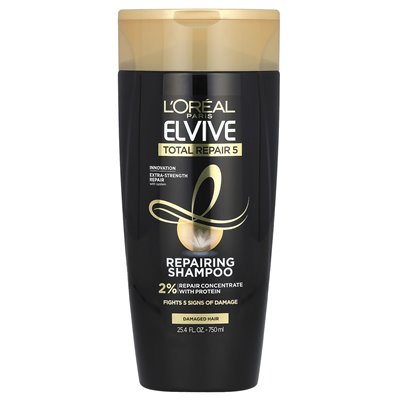 L'Oréal, Elvive, Total Repair 5, SPRAJE szampon, uszkodzone włosy, 25,4 fl oz (750 ml)